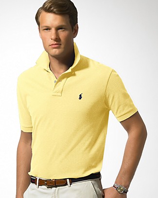 Polo Ralph Lauren Classic-Fit Cotton Mesh Polo Shirt in Wicket Yellow