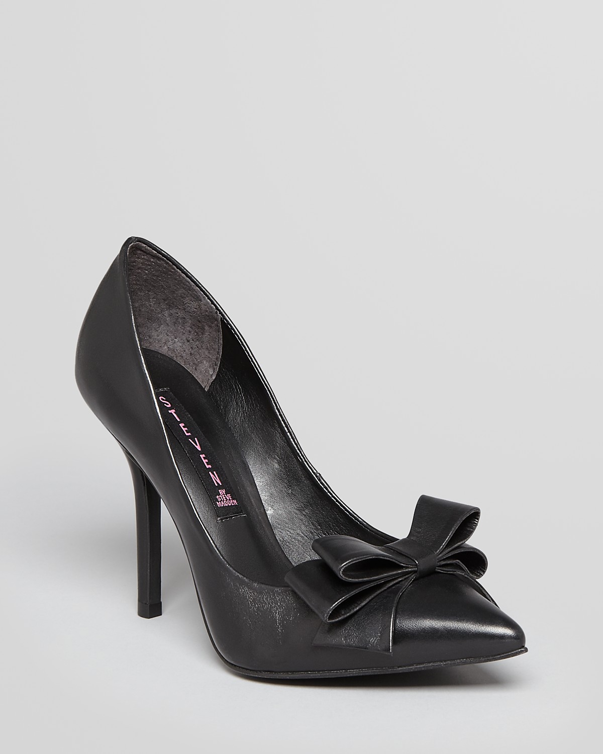 STEVEN BY STEVE MADDEN Pointed Toe Pumps - Ravesh Bow High Heel | Bloomingdale's