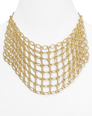 Catherine Stein Chain Mesh Bib Necklace