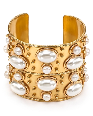 Sylvia Toledano Byzance Cuff with Faux Pearls