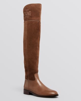 tory burch simone suede over the knee boots