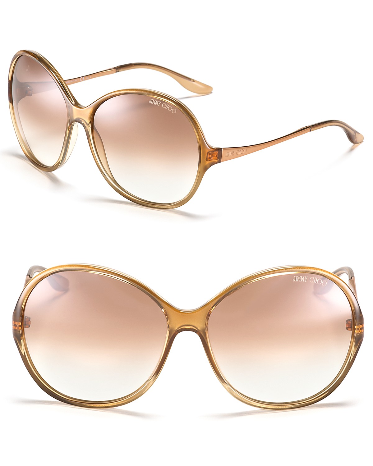 Jimmy Choo Round Oversized Sunglasses | Bloomingdale's