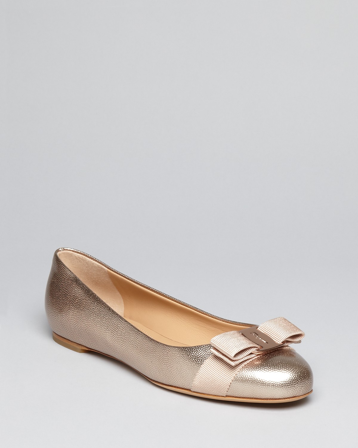 Salvatore Ferragamo Logo Bow Ballet Flats - Varina | Bloomingdale's