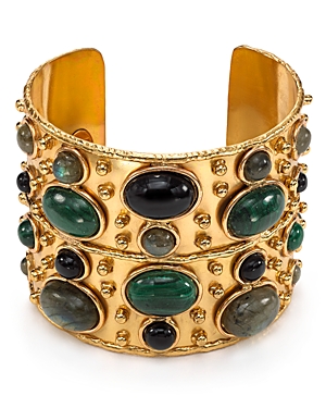 Sylvia Toledano Byzance Cuff with Black Onyx/ Malachite/ Labradorite