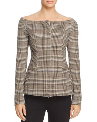 THEORY OFF-THE-SHOULDER JACKET,H0701103