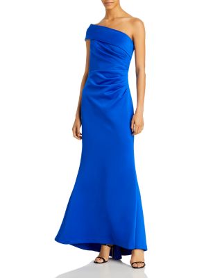 Eliza J Womens Asymmetric-Neck Side-P Cobalt 12