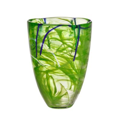 Kosta Boda Contrast Vase, Orange