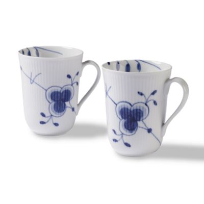 Royal Copenhagen Blue Fluted Mega Mugs, Set of 2