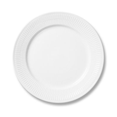 Royal Copenhagen White Fluted Plain Salad/Dessert Plate