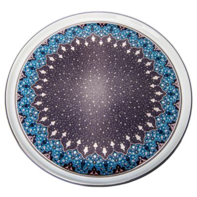 Philippe Deshoulieres Dhara Peacock Round Cake Platter