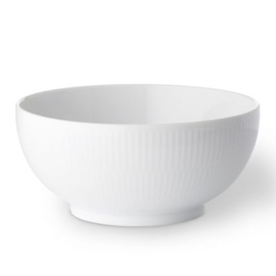 Royal Copenhagen White Fluted Plain Serving Bowl, 5.25