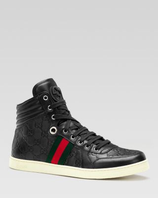 guccissima high top sneakers