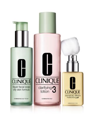 Clinique 3-Step Skin Care System, Skin Type 3 Combination Oily to Oily  Bloomingdale's