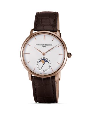 Frederique Constant Slimline Moonphase Rose gold Watch, 42mm