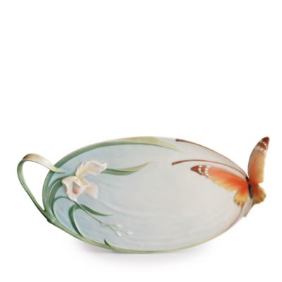 Franz Collection Papillon Butterfly Ornamental Platter