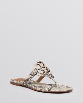 tory burch miller snakeskin sandals