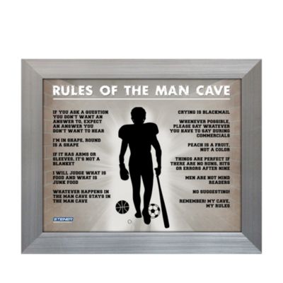 Steiner Sports Man Cave Rules Original 11 x 14