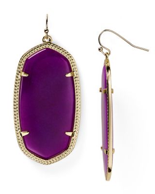 Kendra Scott Signature Danielle Drop Earrings In Purple Jade