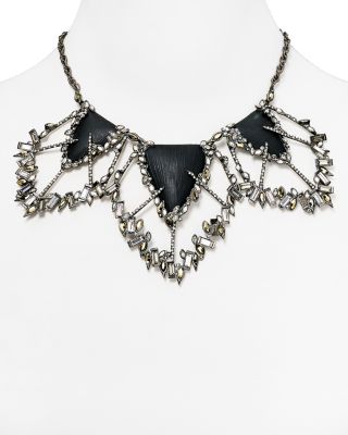 Alexis Bittar Lucite Baguette Cluster Bib Necklace, 19"_0