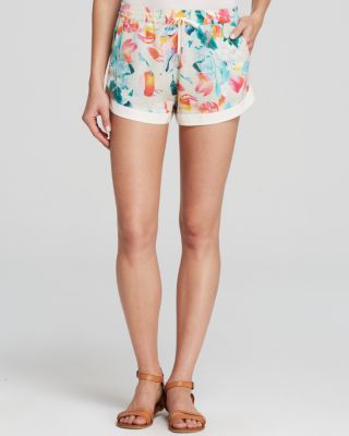 Townsen Bali Printed Silk Shorts