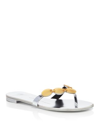 Giuseppe Zanotti Flat Thong Sandals - Nuvorock Circles