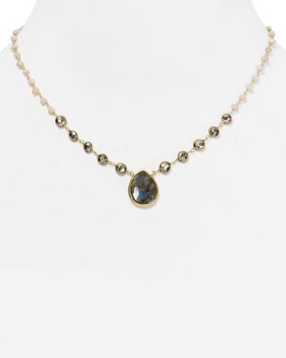 Ela Rae Ara Opal Pendant Necklace, 16.5