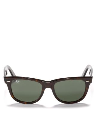 Ray Ban 'classic Wayfarer' 50mm Polarized Sunglasses - Tortoise/ Green P In Dark Tortoise