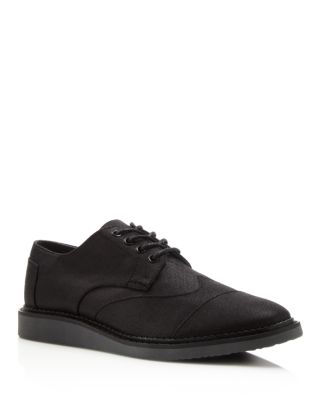 black canvas oxfords