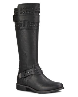 uggs black combat boots