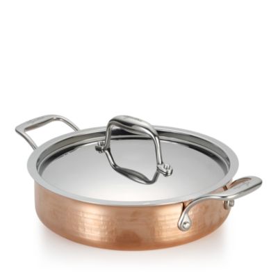 Lagostina Martellata Tri-Ply Hammered Copper 3-Quart Covered Casserole