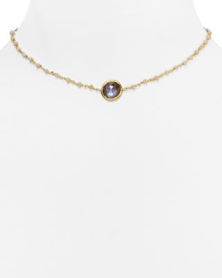 Ela Rae Libi Moonstone Necklace, 13.5