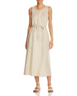 FINITY Tie Waist Linen Dress