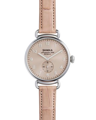 Shinola The Canfield Alligator Strap Watch, 38mm