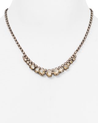 Sorrelli Round Swarovski Crystal Collar Necklace, 16