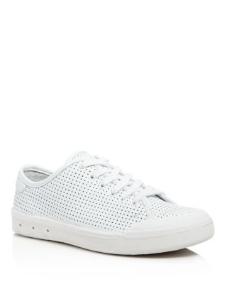 rag & bone Women's Standard Issue Perforated Low Top Lace Up Sneakers