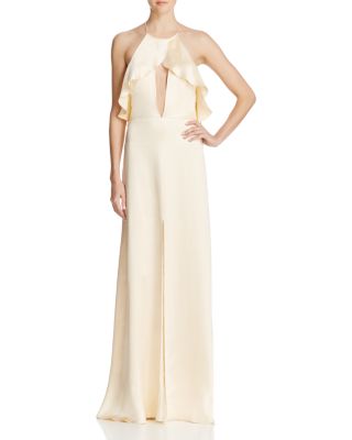 Jill Jill Stuart Ruffled Silk Gown