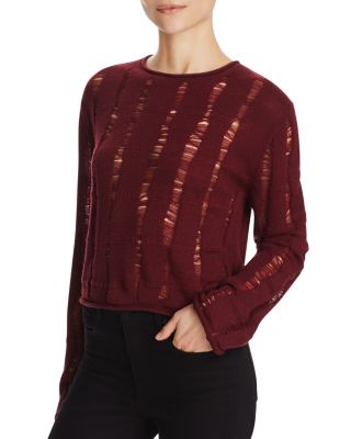 T by Alexander Wang Wool Crop Sweater 