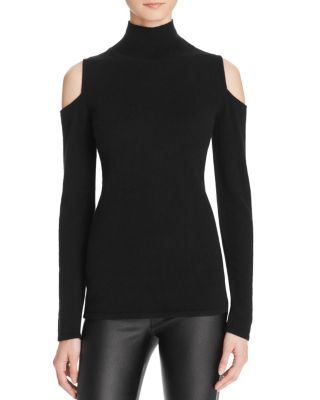 C by Bloomingdale's Cold-Shoulder Cashmere Turtleneck - 100% Bloomingdale's Exclusive