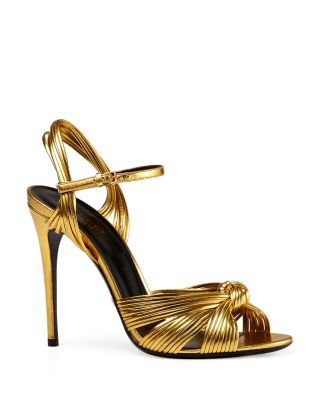 Gucci Allie Metallic High Heel Sandals