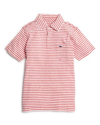 Vineyard Vines Boys' Heather Striped Polo Shirt - Sizes S-XL 