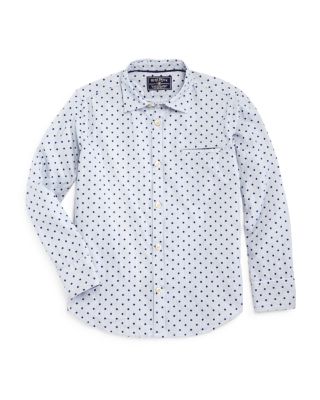 Rose Pistol Boys' Micro Stripe & Dot Shirt - Sizes 8-14