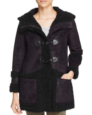 Glamorous Faux Shearling Toggle Coat