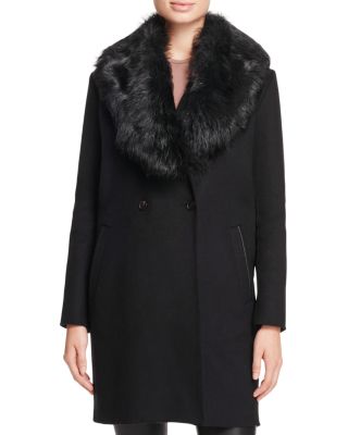 Mackage Oriana Toscana Shearling Collar Coat