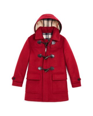 Burberry Girls' Hooded Toggle Jacket - Sizes 4-14