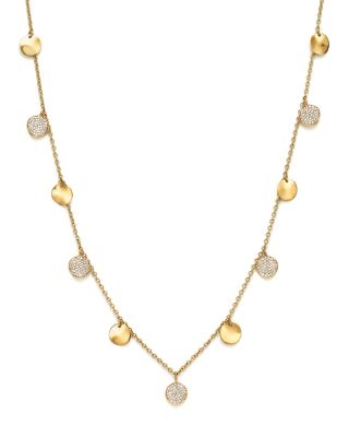 IPPOLITA 18K Yellow Gold Glamazon® Stardust Paillette Necklace with Diamond Stations, 18