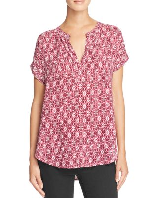 Velvet by Graham & Spencer Printed Chalis Blouse