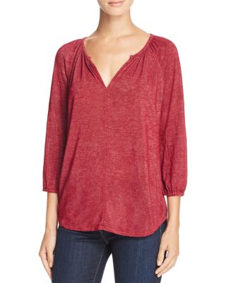 Velvet by Graham & Spencer Textured Knit Blouse