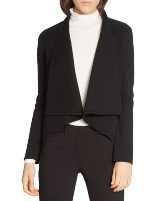 HALSTON HERITAGE Wool Blend Open Cardigan