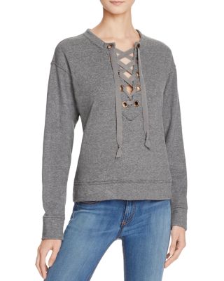 MOTHER The Tie Up Easy Sweatshirt