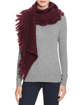 Rebecca Minkoff Asymmetrical Fringe Muffler Scarf